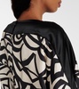 Quaglia printed silk satin top