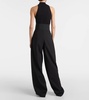 High-rise wool wide-leg pants