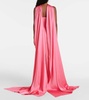 Ophelia crepe & satin maxi dress