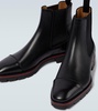 Melon leather Chelsea boots