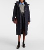 Hooded down coat