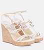 JC 110 leather wedge sandals