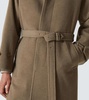 Belted wool overcoat