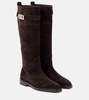 Hug suede knee-high boots