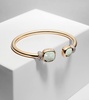 Nudo 18kt rose gold bangle with prasiolites and diamonds