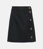 Asymmetric A-line miniskirt