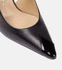 Leather slingback pumps