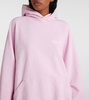 Oversized cotton jersey hoodie