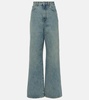 High-rise straight jeans