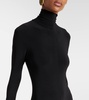 Turtleneck flared jumpsuit