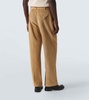 Cotton corduroy straight pants