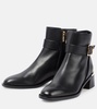 Clarice leather ankle boots