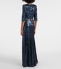 Pretty Thing embellished sequined gown