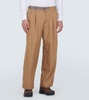 Re Wool tweed wide-leg pants