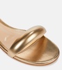 Bijoux metallic leather sandals