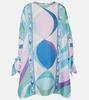 Pesci silk twill kaftan