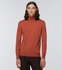 Virgin wool turtleneck sweater