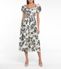 Salvina floral cotton midi dress