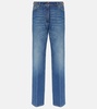 High-rise straight jeans