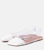 Ane Glass PVC slingback flats