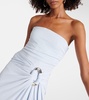 Emma draped jersey bustier gown