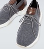 Shadow cashmere knit sneakers