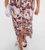 Kendra printed halterneck silk dress