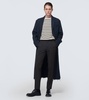 Low-rise wool slim pants