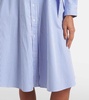 Striped cotton poplin shirt dress