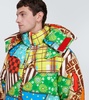 Printed cotton-blend down jacket