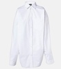 Oversized cotton poplin shirt