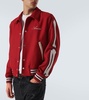 Bones wool-blend varsity jacket