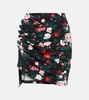 High-rise floral miniskirt