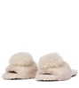 Foxy shearling and alpaca hair slides