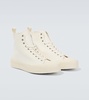 High-top canvas sneakers