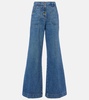 High-rise flared jeans