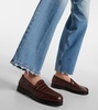 Dinelio croc-effect leather loafers