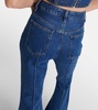 High-rise flared jeans