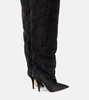 Ines 105 suede over-the-knee boots