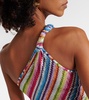 Zigzag one-shoulder beach dress