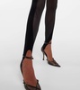 x Mugler Flock Shaping paneled stirrup leggings