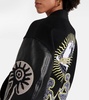 Applique wool varsity jacket