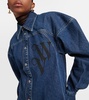 Logo denim shirt