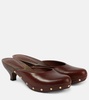 Judith studded leather clogs