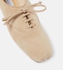 Maya leather lace-up flats 