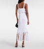 Yarra fringed cotton midi skirt