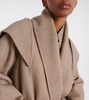 Laguna cashmere flannel wrap coat