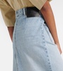 Piave denim maxi skirt