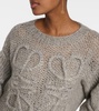 Anagram open-knit mohair-blend sweater