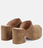 Lyss suede platform mules